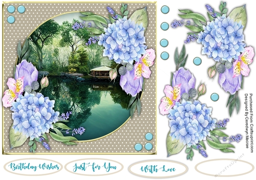 7x7 Beautiful Tranquillity Garden