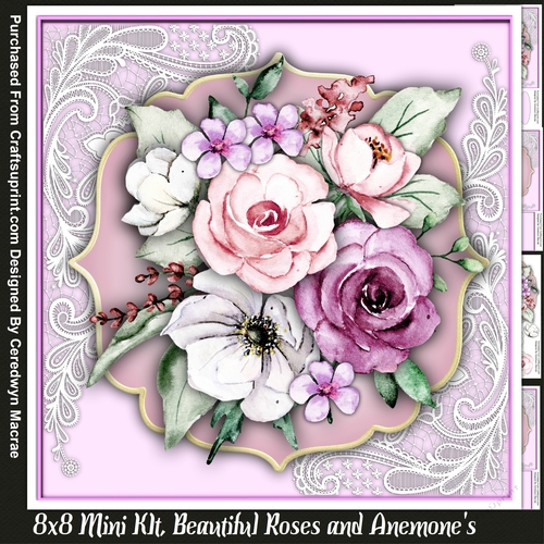 8x8 Mini Kit ,Beautiful Roses and Anenomes