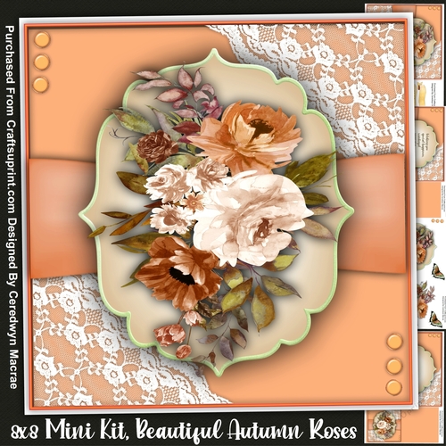 8x8 Mini Kit, Beautiful Autumn Roses