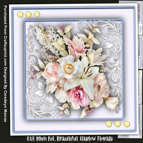 8x8 Mini Kit, Beautiful Harlow Florals