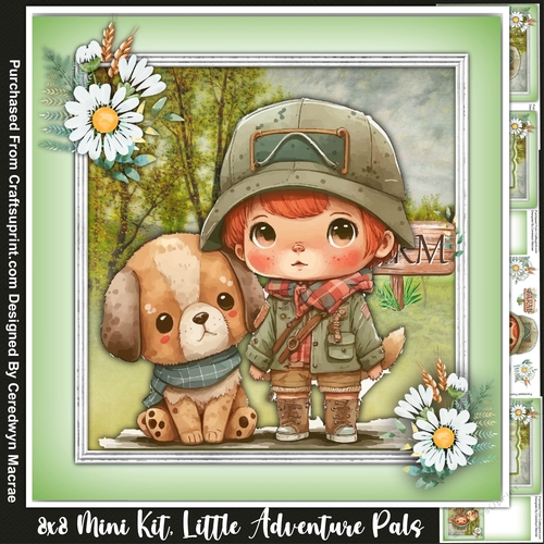 8x8 Mini KIt, Little Adventure Pals