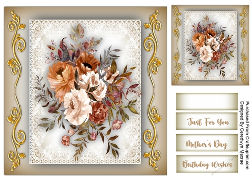 8x8 Beautiful Autumn Roses 