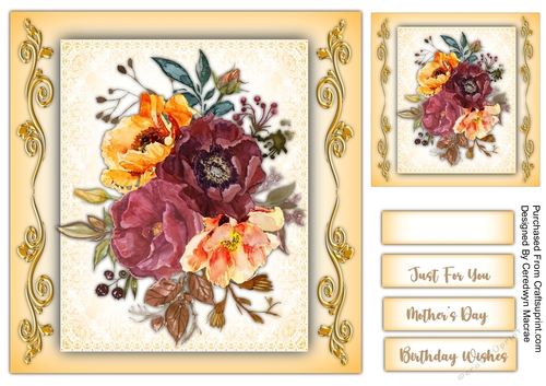 8x8 Beautiful Sunshine  Roses 