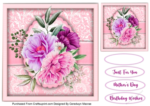 8x8 Quick Card , Beautiful Lilac Vibes