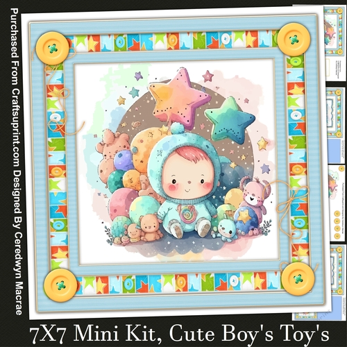 7x7 Mini Kit, Cute Boys Toys 