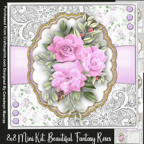8X8 Beautiful Fantasy Roses