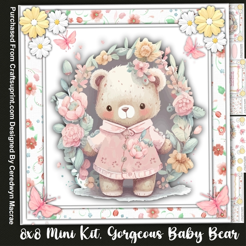 8x8 Mini Kit, Gorgeous Baby Bear