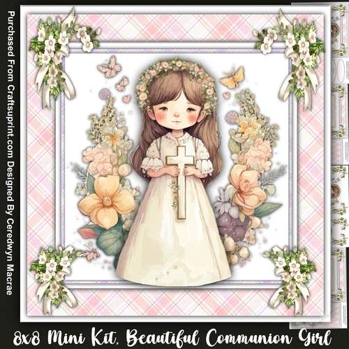 8x8 Mini Kit, Beautiful Communion Girl
