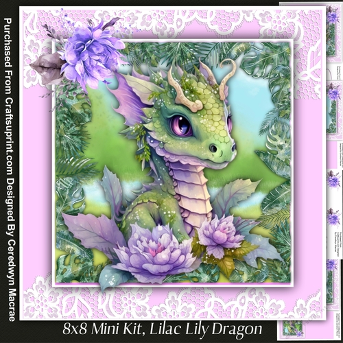 8x8 Mini Kit, Lilac Lily Dragon 