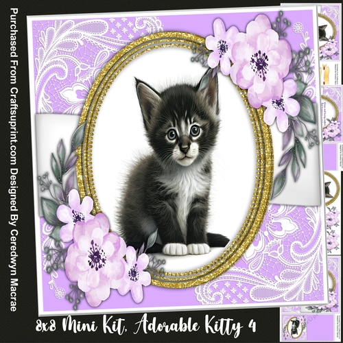 8x8 Mini Kit Adorable Kitty 4