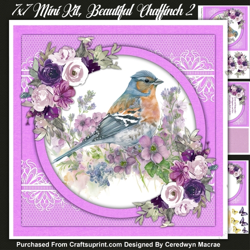 7x7 Mini Kit, Beautiful Chaffinch 2