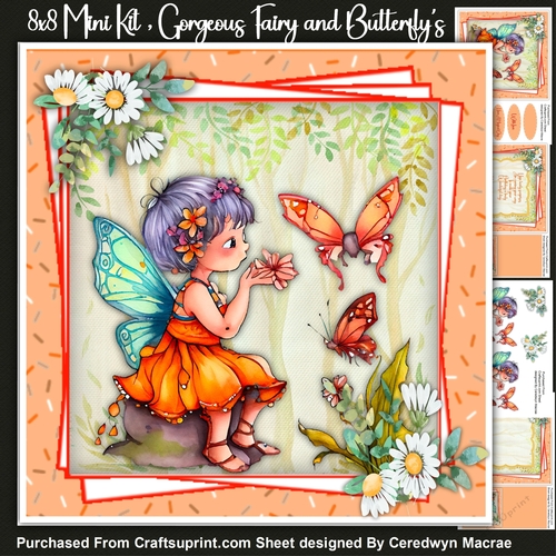 8x8 Mini Kit, Gorgeous Fairy and Butterflys