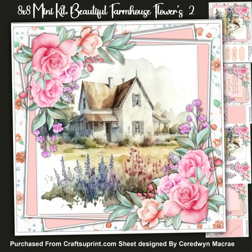 8x8 Mini Kit, Beautiful Farmhouse and Flowers 2