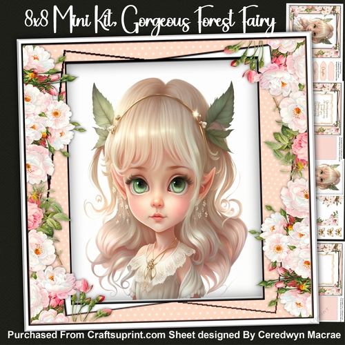8x8 Mini Kit, Gorgeous Woodland Fairy 1