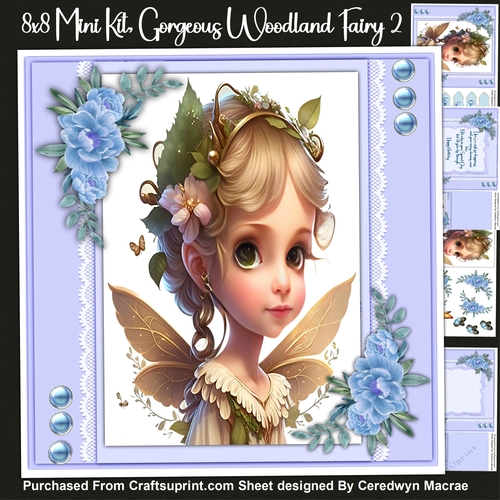 8x8 Mini Kit, Gorgeous Woodland Fairy 2