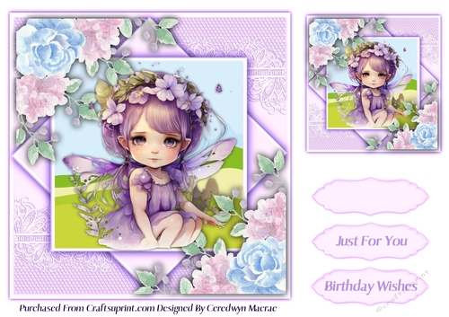 8x8 Beautiful lilac Fairy
