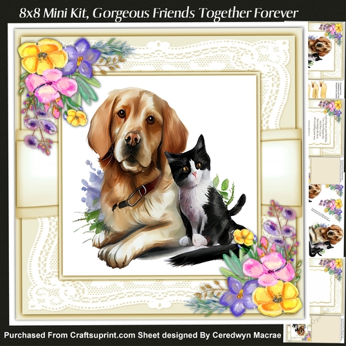 8x8 Mini KIt, Gorgeous Friends Together Forever  1