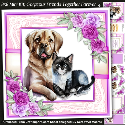 8x8 Mini Kit Gorgeous Friends Together Forever 4