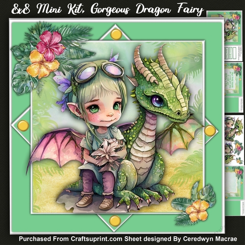 8x8 Mini Kit, Gorgeous Dragon Fairy