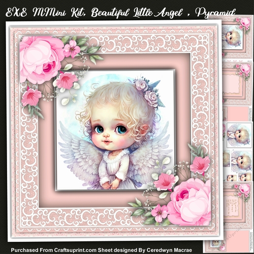 8x8 Mini Kit, Beautiful Little Angel, Pyramid