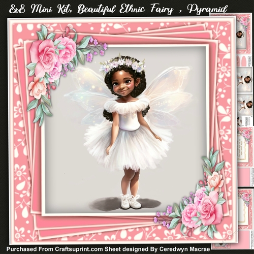 8x8 Mini Kit, Beautiful Ethnic Fairy , Pyramid 