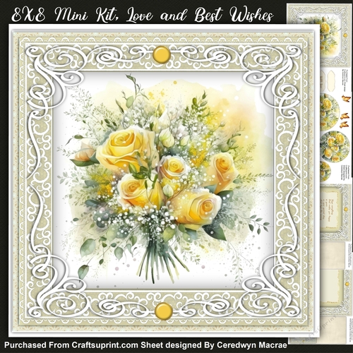 8x8 Mini Kit, Love and Best Wishes , Pyramid