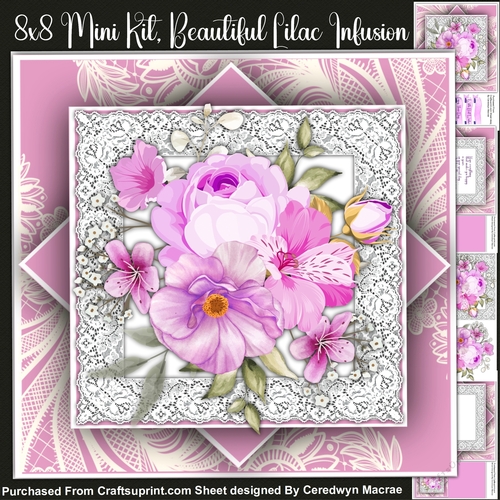 8x8 Mini Kit, Beautiful Lilac Infusion 