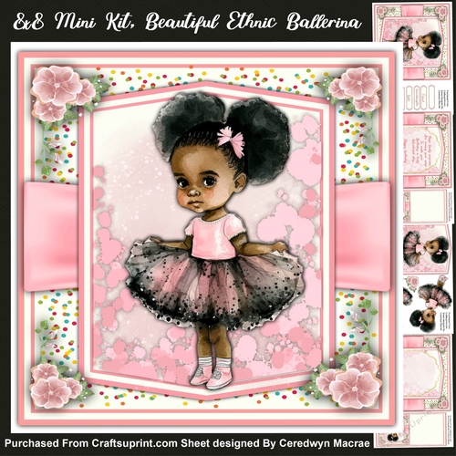 8x8 Mini Kit, Beautiful Ethnic Ballerina