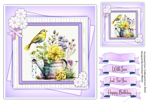 7X7 Quick Card , Gorgeous Canary 3