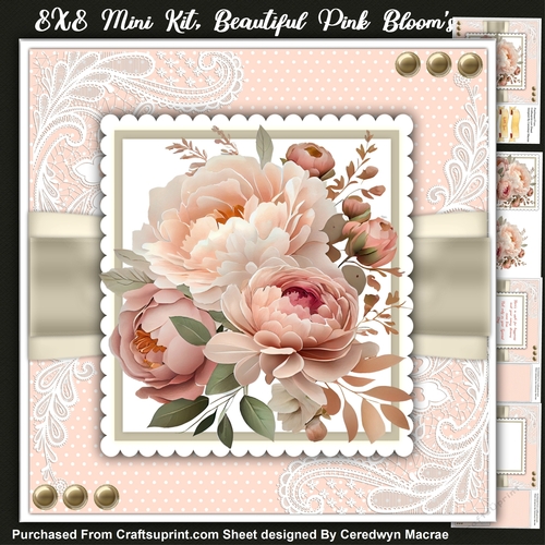 8X8 Mini Kit, Beautiful Pink Blooms