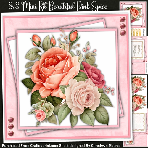 8x8 Mini Kit, Beautiful Pink Spice