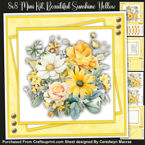 8x8 Mini Kit, Beautiful Sunshine Yellow