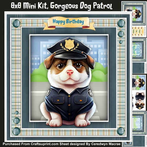 8x8 Mini Kit, Gorgeous Dog Patrol