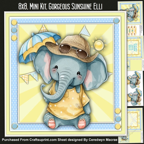 8x8 Mini Kit, Gorgeous Sunshine Elli , 1