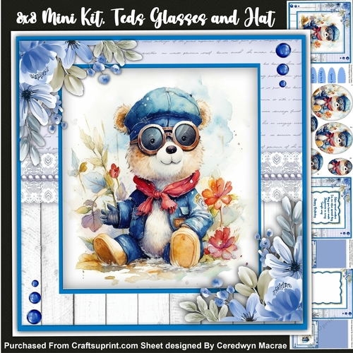 8x8 Mini Kit, Teds  Reading Book, Pyramid
