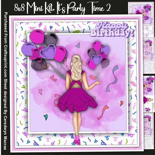 8x8 Mini Kit, Its Party Time , 2