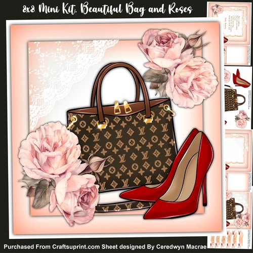 8x8 Mini Kit, Beautiful Bag and Roses