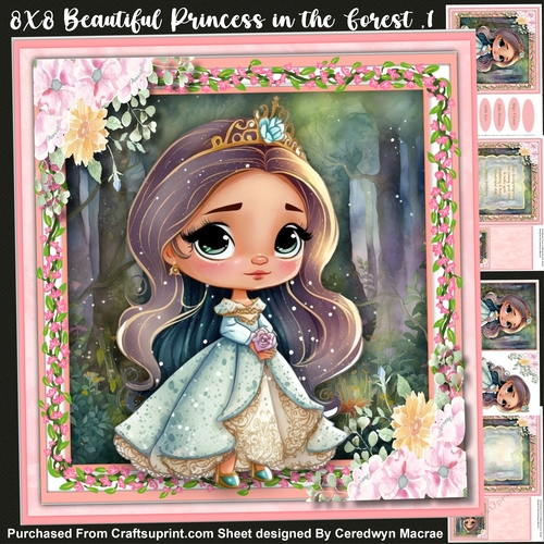 8x8 Mini Kit, Beautiful Princess in the Forest ,1