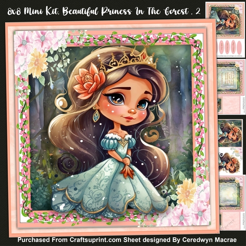 8x8 Mini Kit, Beautiful Princess in the Forest ,2
