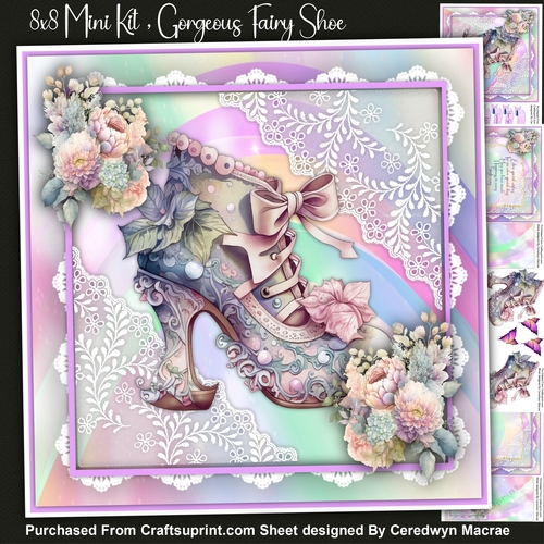 8x8 Mini Kit, Gorgeous Fairy Shoe