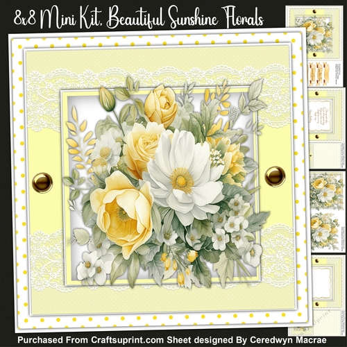 8x8 Mini Kit, Beautiful Sunshine Florals