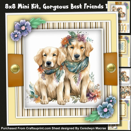 8x8 Mini Kit , Gorgeous Best Friends 1 , Pyramid