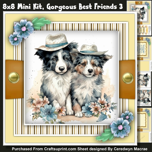 8x8 Mini Kit , Gorgeous Best Friends 3 , Pyramid