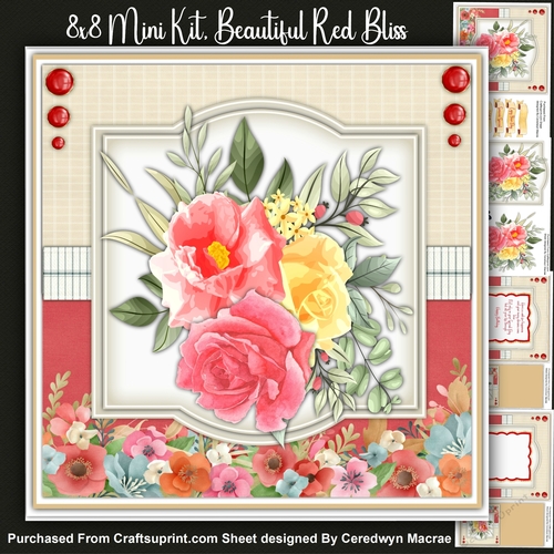 8x8 Mini Kit, Beautiful Red Bliss