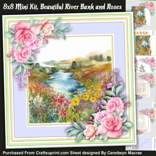 8x8 Mini Kit Beautiful Riverbank and Roses