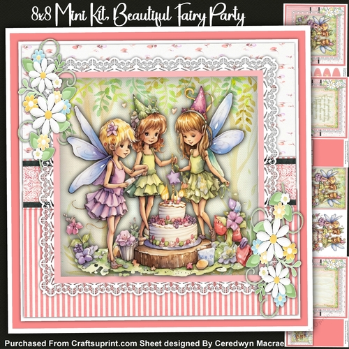 8x8 Mini Kit, Beautiful Fairy Party