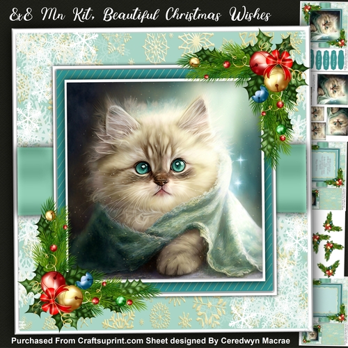 8x8 Mini Kit, Beautiful Christmas Blessings