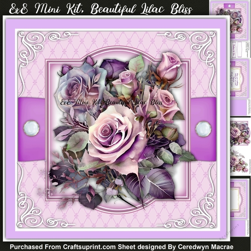 8x8 Mini kiT, Beautiful Lilac Bliss