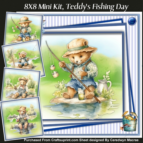 8x8 Mini Kit, Teddys Fishing Day