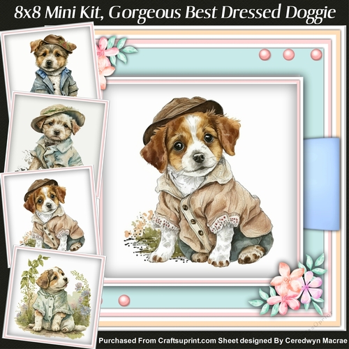 8x8 Mini Kit, Gorgeous Best Dressed Doggie